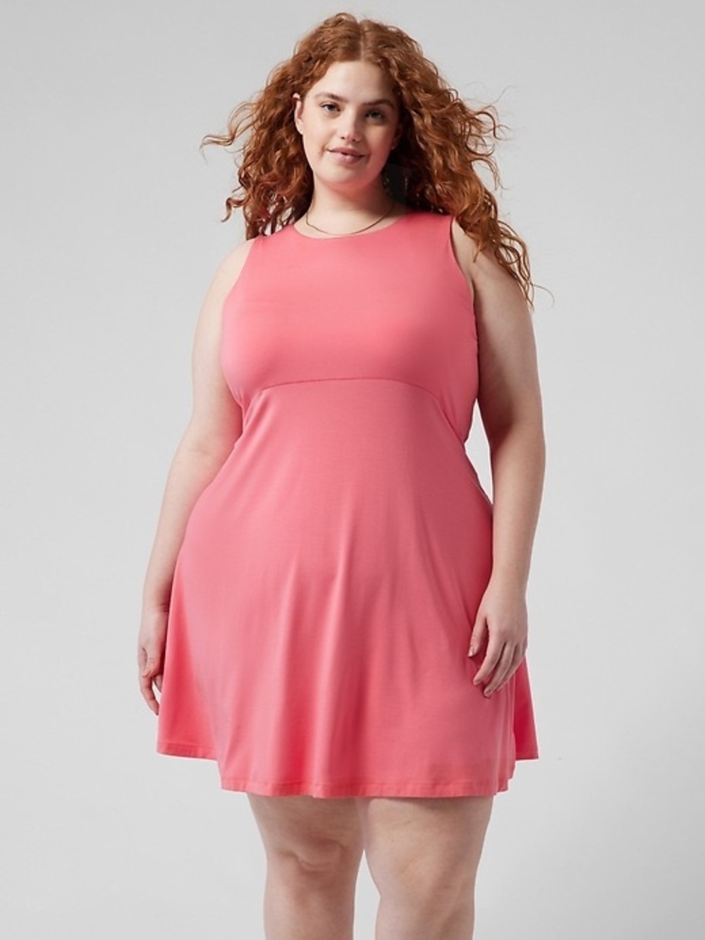 Athleta Santorini Thera Dress Size XXXL Colour Coral Petal Soft Stretchy Casual